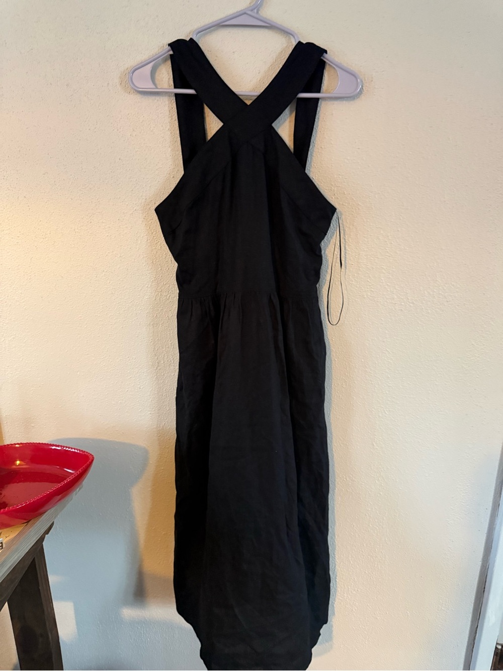 XL A new day Black Cross-Back Midi Dress - Women